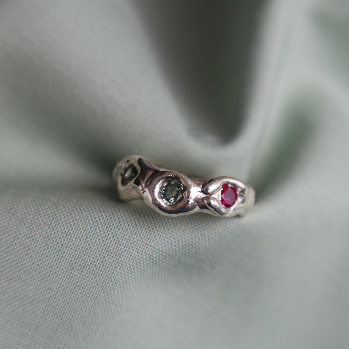 Pop Roxx Sapphire & Ruby Ring