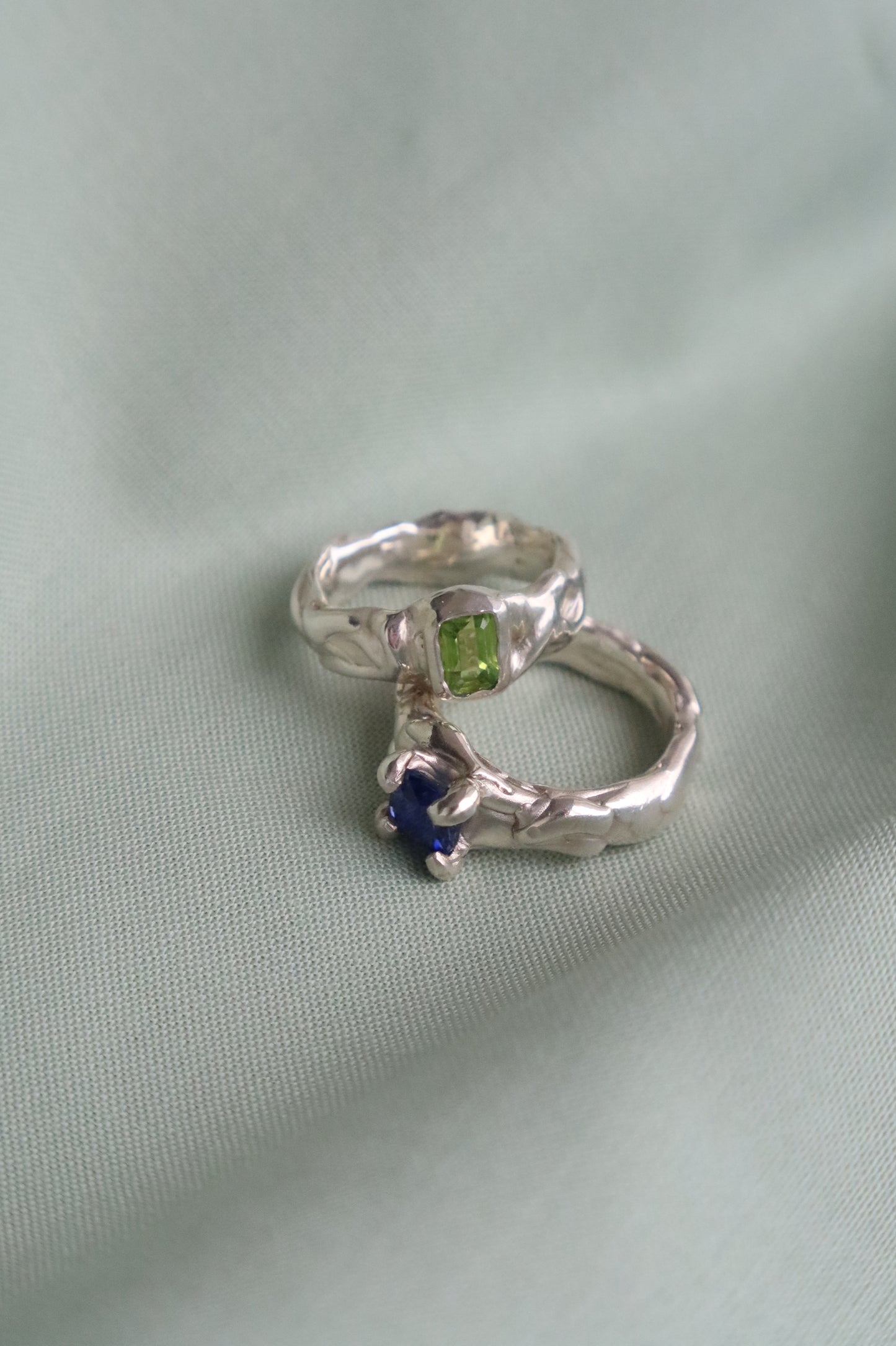 Watercress Corundum Ring