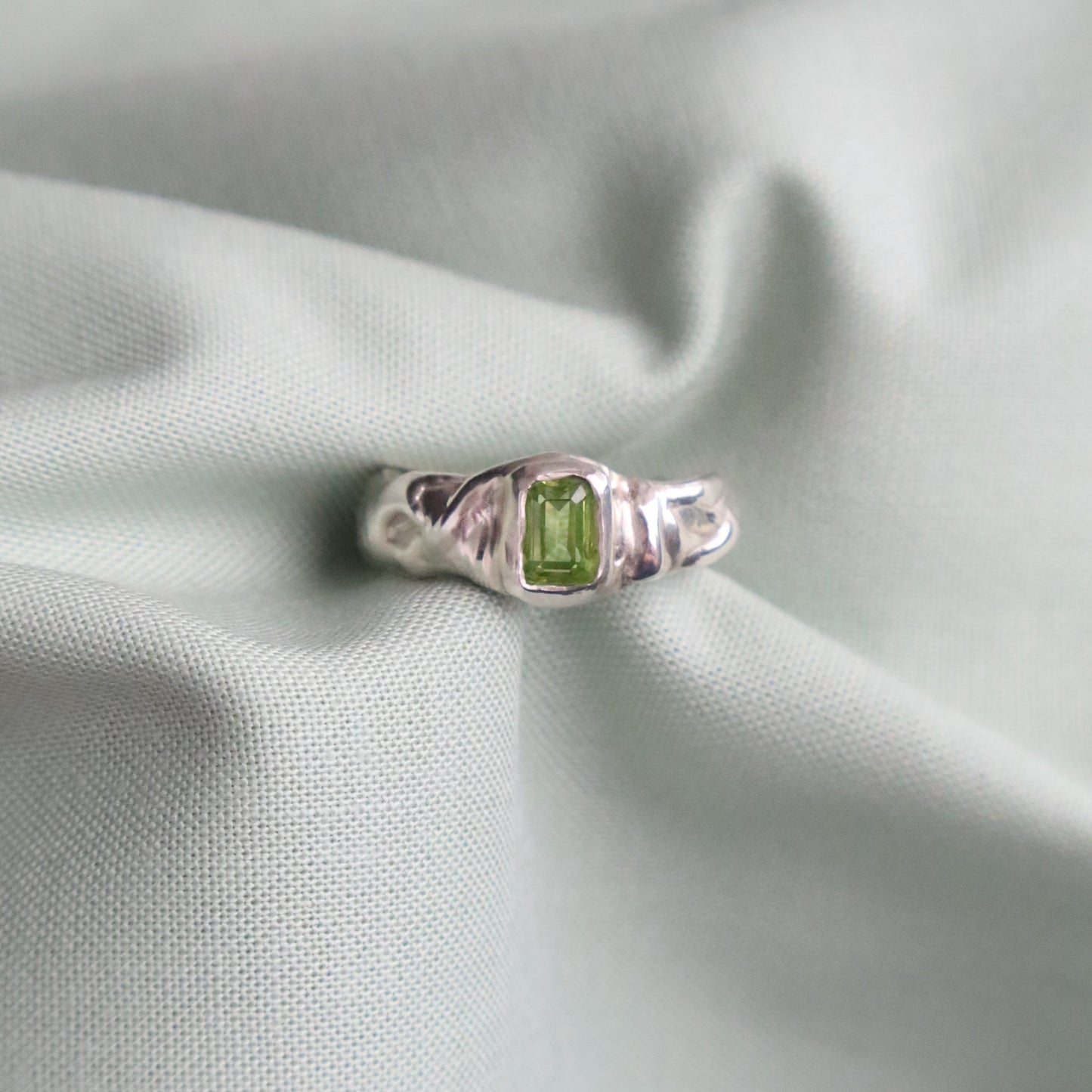 Watercress Corundum Ring