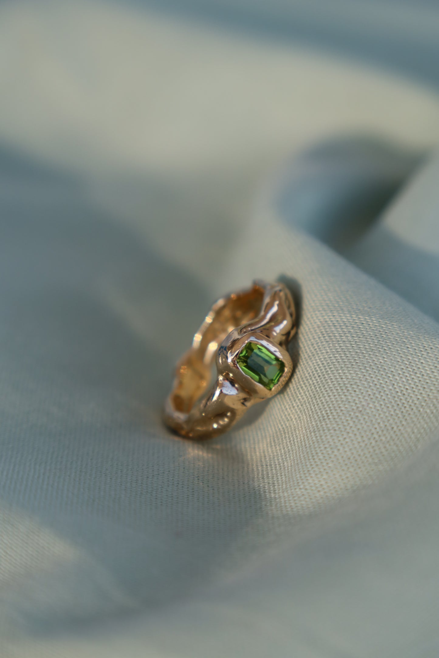 Watercress Corundum Ring