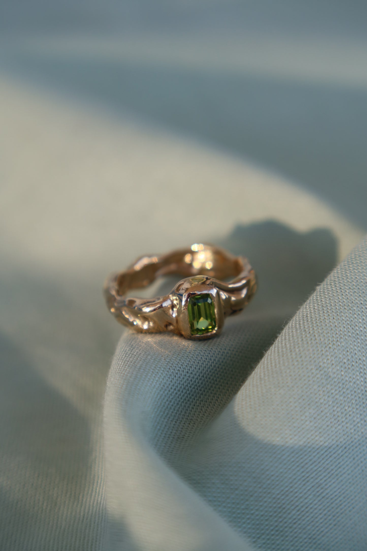 Watercress Corundum Ring