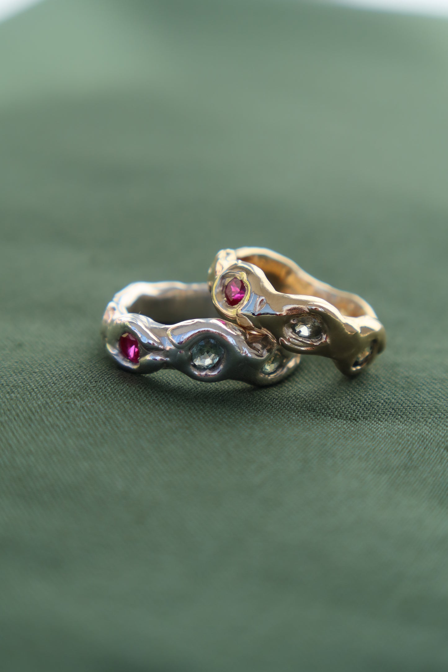 Pop Roxx Sapphire & Ruby Ring